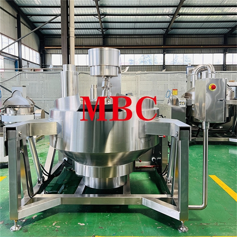 Steam /electricity/ gas heating Food steam jacketed kettle and cooker with agitator