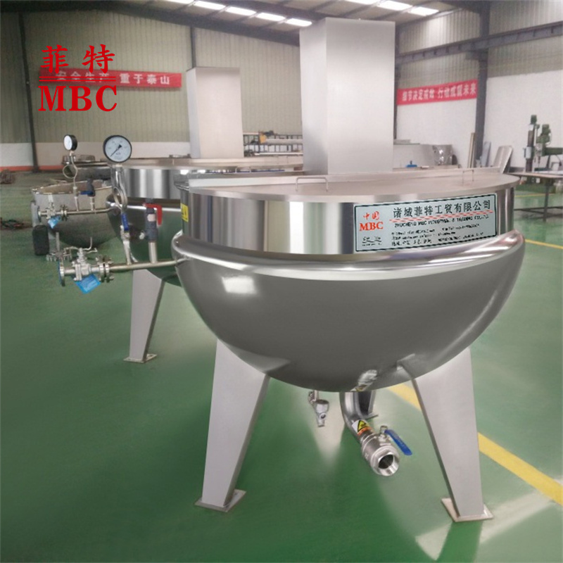 MBC Factory Direct-Sale Price Stainless steel tiltable steam cooker with Agitator