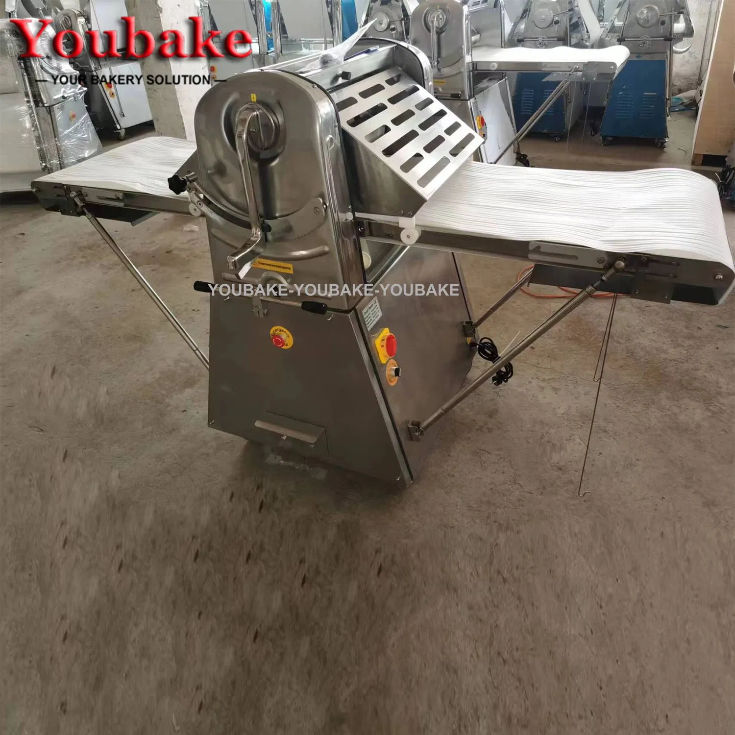 The Manufacturer Sells Vertical Dough Sheeters for Butter Puff Pastry in Bakeries.