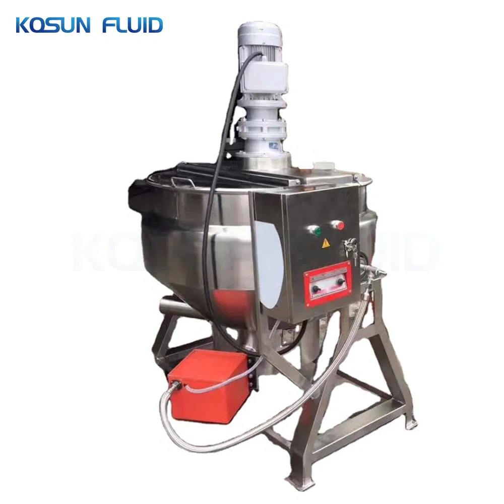 Full Stainless Steel Jacketed Industrial Cooking Kettle, Industrial Steam Pressure Kettle, Food Jacketed Cooker