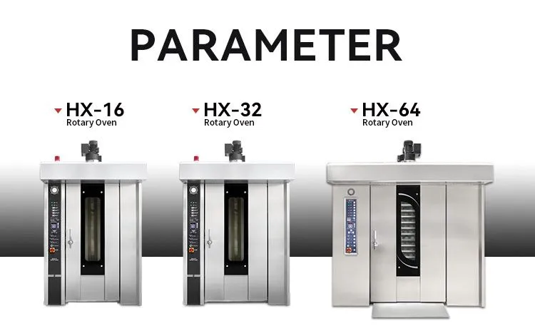Rotary Rack Oven Parameters