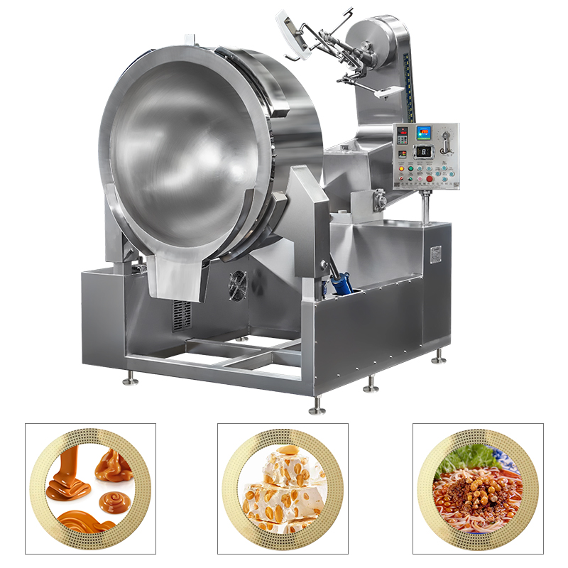 Commercial Automatic Multi Function Planetary Tilting Patato Chicken Egg Jam Mixing Making Electric Gas Steam Cheese Fillings Food Cooker
