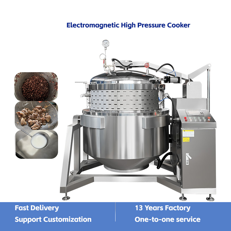 300 Liter Industrial Pressure Cooker Large Commercial Cooking Kettle Pot Steam Cooker