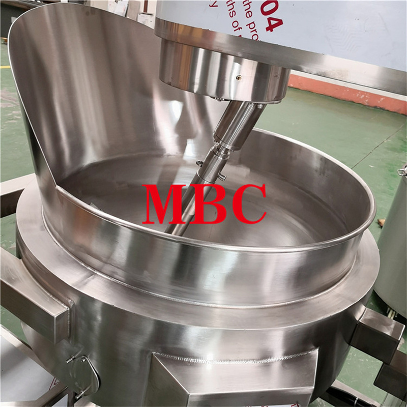 Steam /electricity/ gas heating Food steam jacketed kettle and cooker with agitator