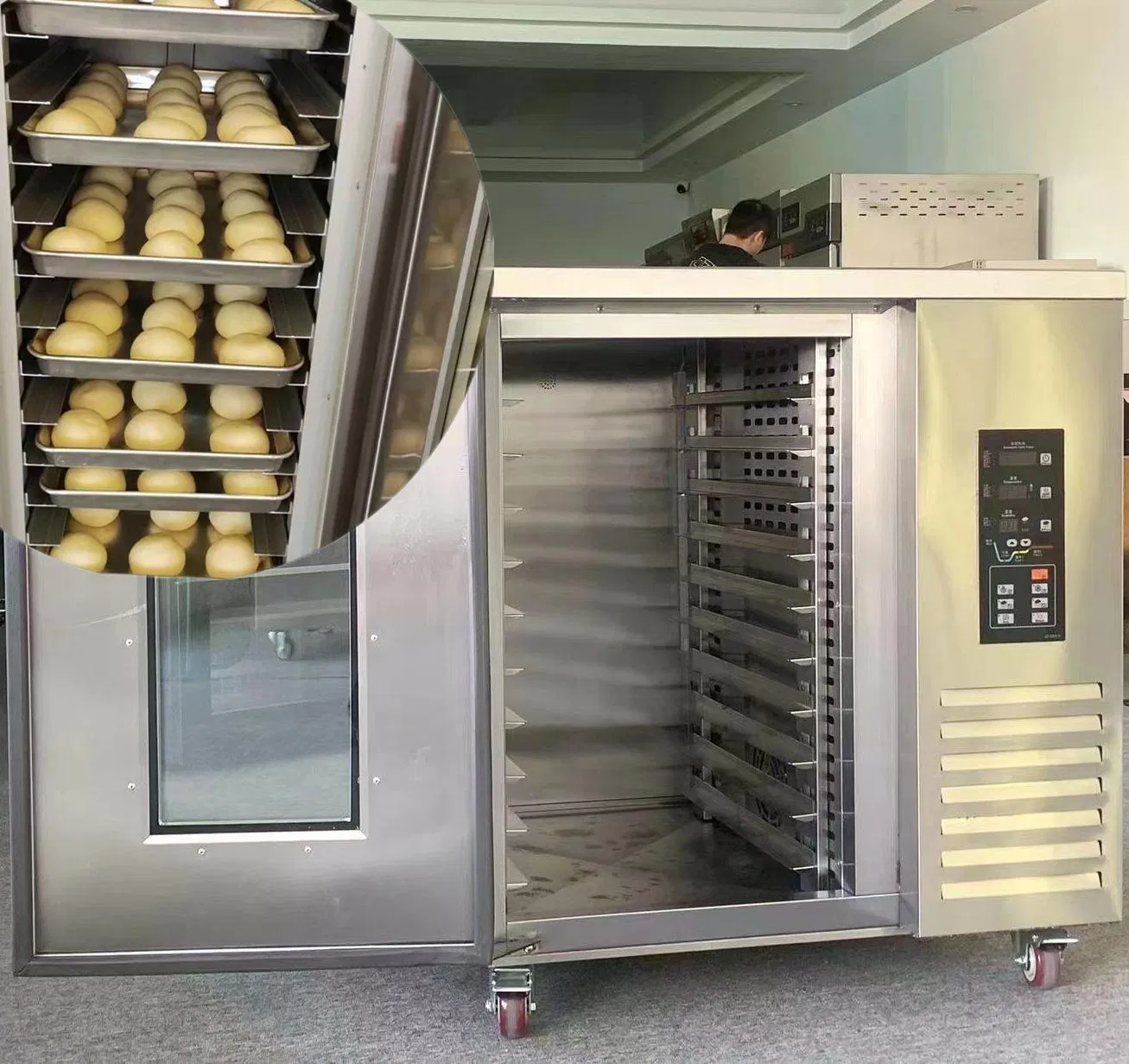 Automatic and Intelligent Proofing for Home and Commercial Use Ten-Tray Freezing Proofing Cabinet