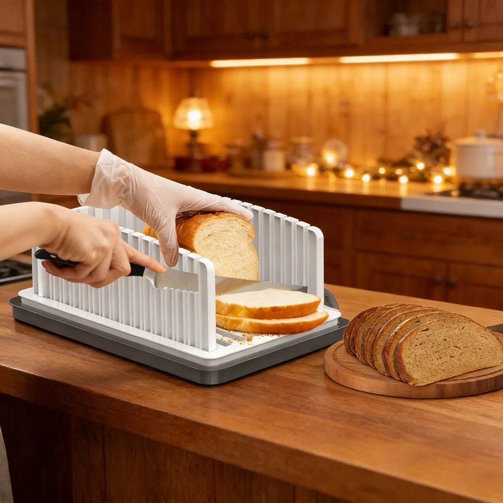 Upgrade Bread Slicer for Homemade Bread Bread Slicer Guide Adjustable Width Thickness
