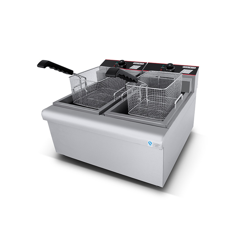 Commercial Stainless Steel Double Tank Electric Potato Chips Fryer Electric Deep Fryer