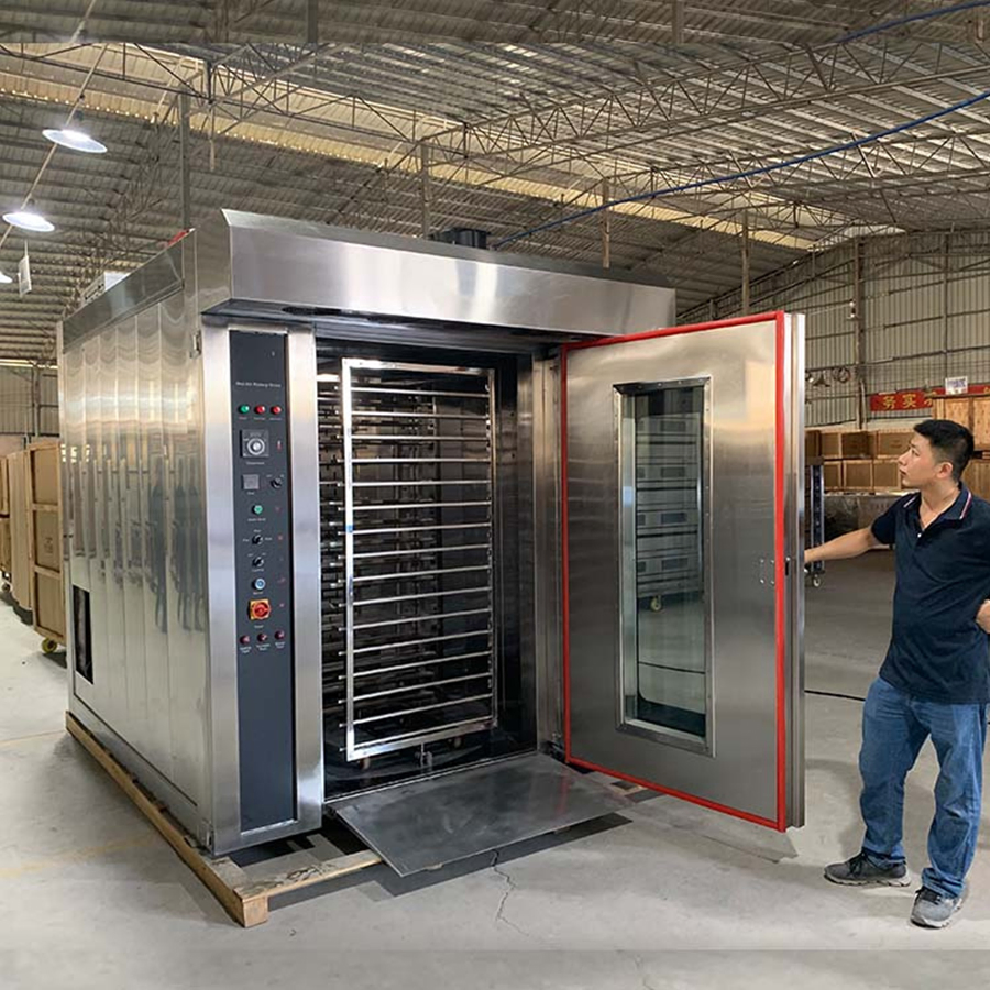 Industrial Bakery Equipment Commercial Bakery Oven 16 32 64 Trays Rotary Oven
