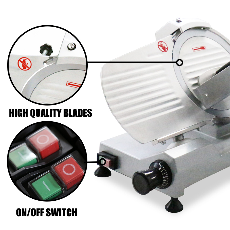 Commercial Food Slicer Meat Slicer Stainless Steel Semi Automatic Food Processing Machine