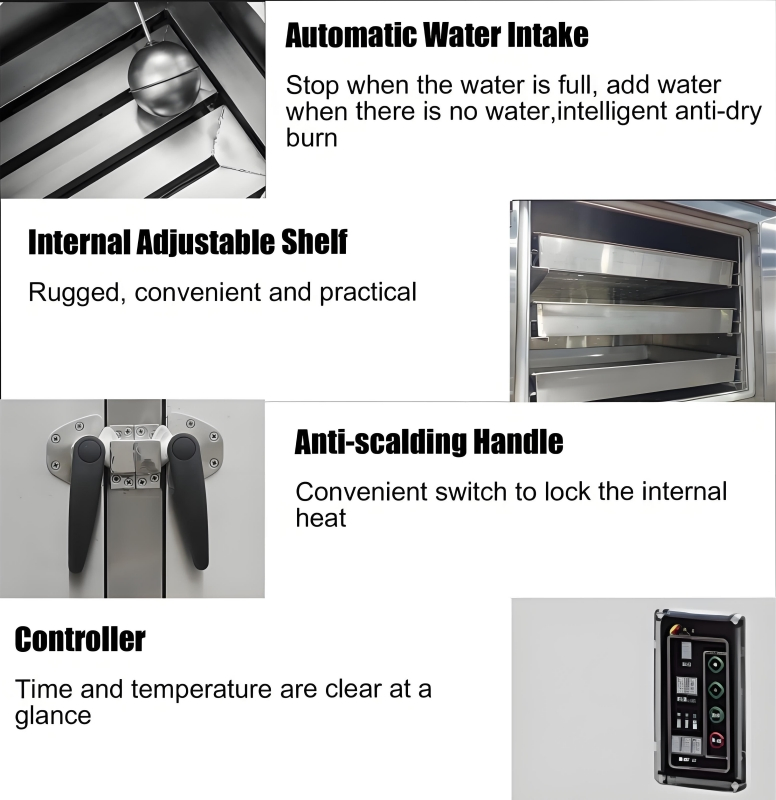 24 Trays Commercial Rice Cooker, 1100W Electric Large Capacity Smart Rice Cooker with Steam Function, Stainless Steel Food Warmer for Restaurant Catering Hotel