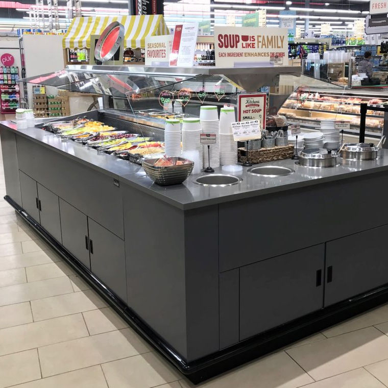 Best Quality Display Refrigerated Counter Salad Bar Prep Table