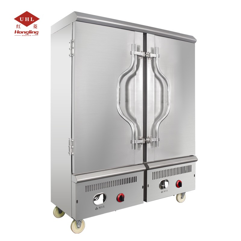 Hongling 24 Trays Automatic Commercial Gas Steam Cabinet Food Steamer Rice Cooker