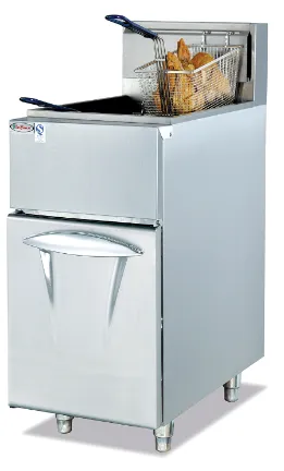 Vertical gas deep fryer