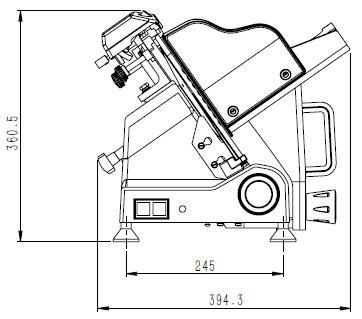 Hotel Restaurant Commercial Use Household Meat Slicer Semi-Automatic