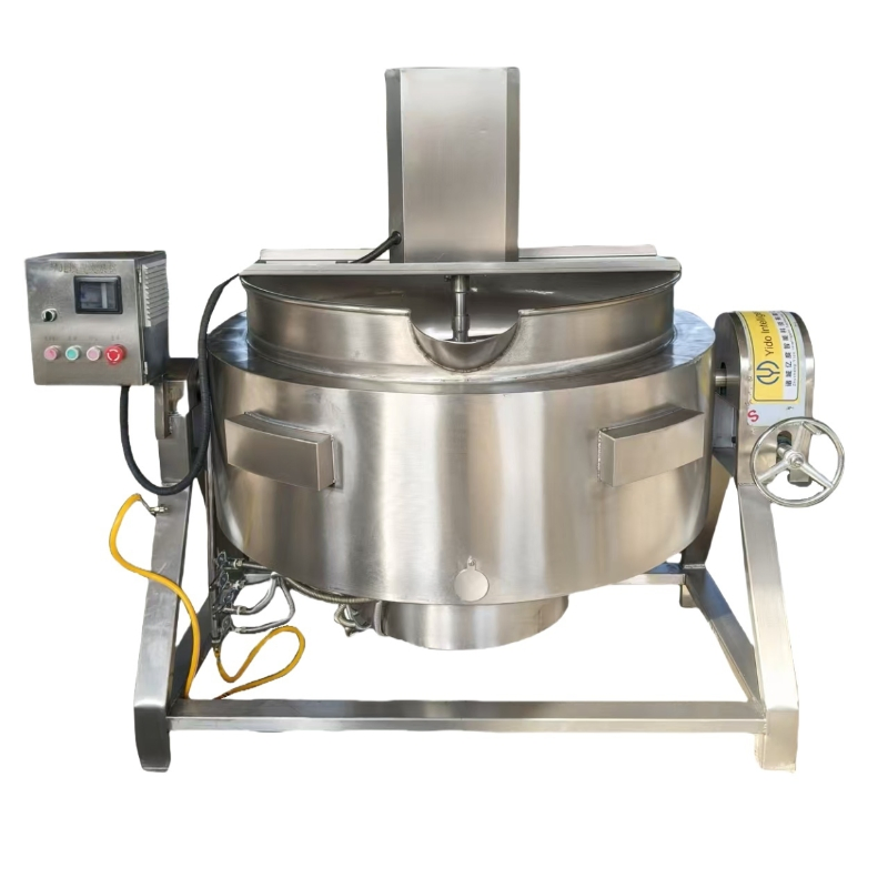 Gas Steam Electric Sauce Jam Cooker Mixer Stirring Jacketed Cooking Tilting Kettle