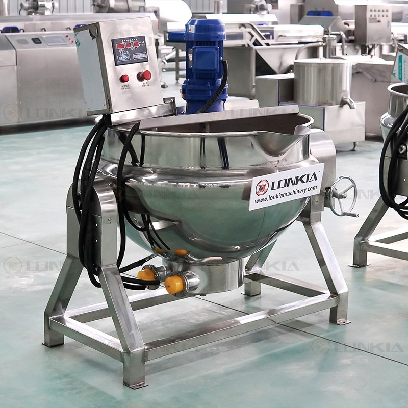 Steam-Powered Jacketed Cooker for Paste and Confectionery Production