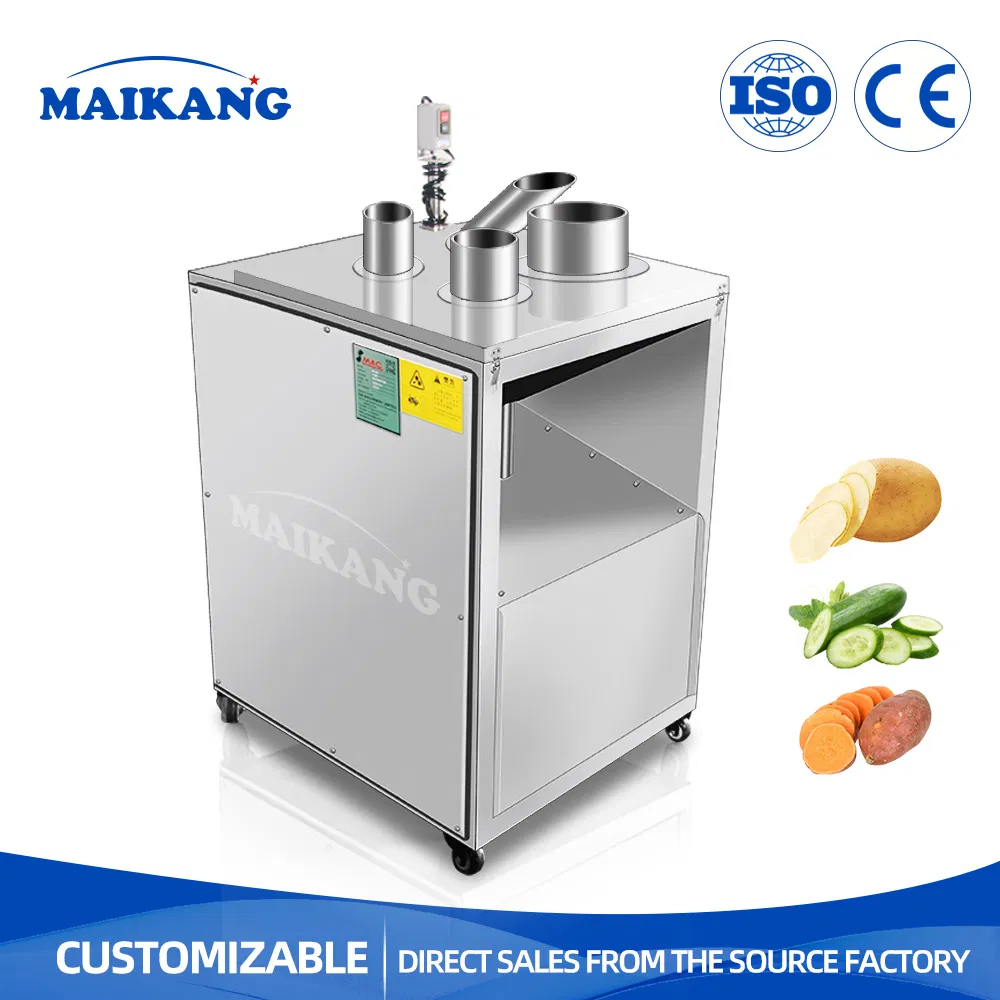 500kg Fruit Vegetable Slicer with Thickness Adjustable Food Onion Potato Carrot Banana Slice Cutter for Food Processing