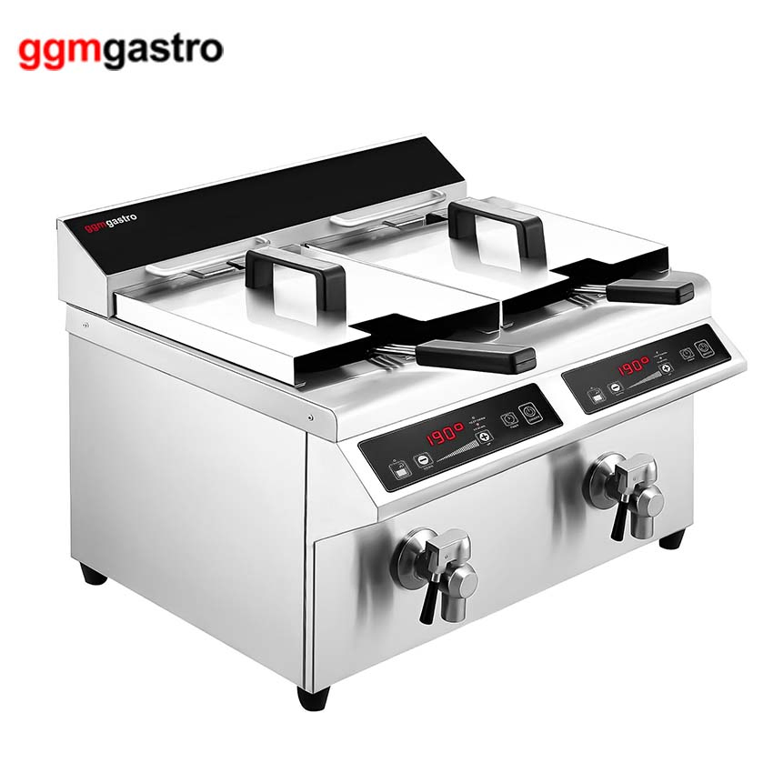 Industrial Cheap Electric Henny Penny Double Deep Pressure Fried Chicken 2 Fryers for Fish Commercial Ifbz8+8