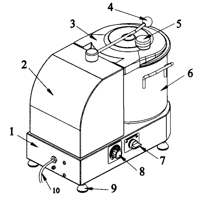 Household Vegetable Fruit Processing Machine Food Cutter Stepless Speed Regulation