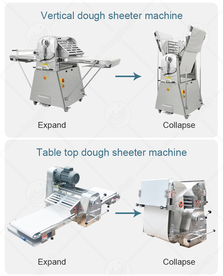 Commercial Benchtop Counter Table Bake Pastry Pizza Croissant Dough Roller Sheeter Machine