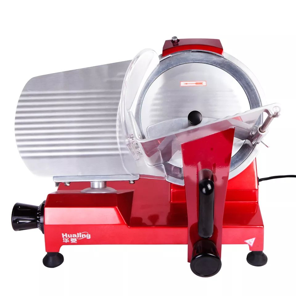 Hualing Factory Supply 8 Inch 250mm Electrical Commercial Semi-Automatic Meat Slicer Adjustable Thickness Deli Cheese Slicer