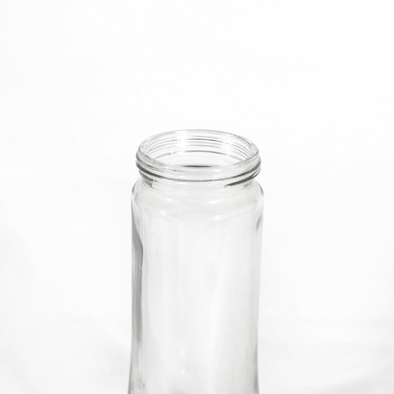 180ml Factory Customized High-Quality Glass Spices Mill Glass Sea Salt Pepper Mill Grinder Jar Durable Round Herb Food Storage Kitchen BBQ Seasoning Bottle Jar