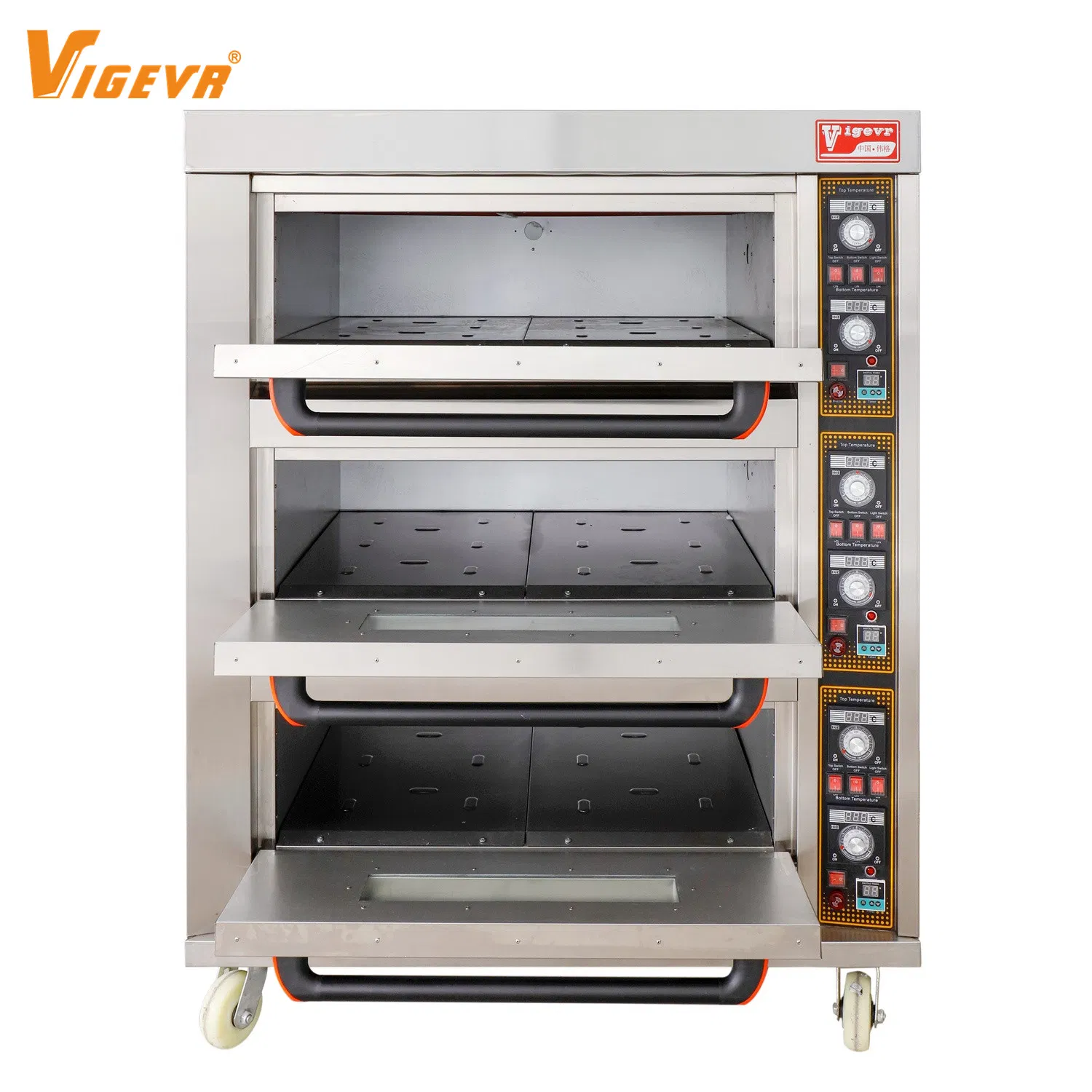 Vigevr Bakery Equipment Commercial Bakery Machine Pizza Oven Gas Electric Deck Oven