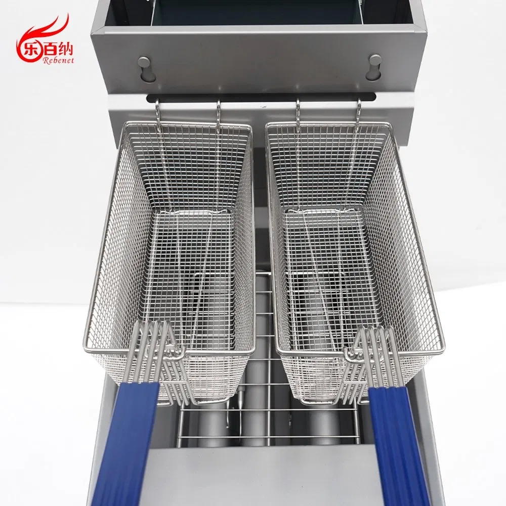China Manufacturer 3 Burner Freestanding Commercial Gas Turkey Deep Fat French Fries Chicken Fish Chips Fryer Machine ETL/CE Listed 90000BTU (GF90)