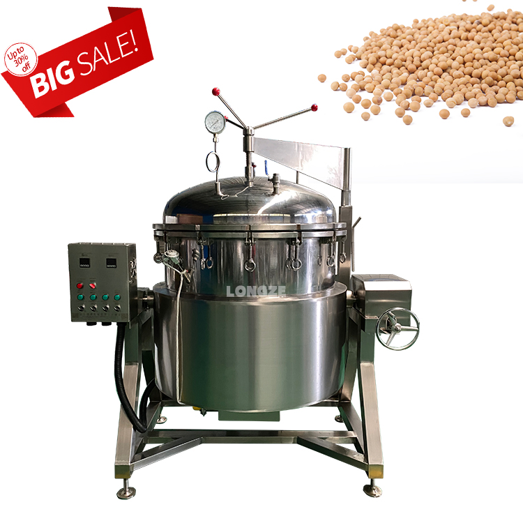 Large Industrial Steam Stainless Steel Pressure Cooker 200-600 Liters