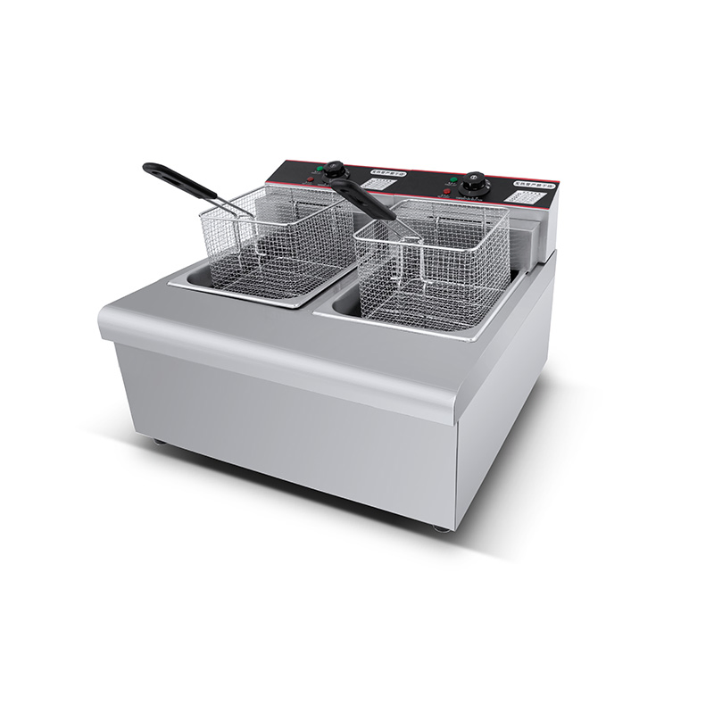 Commercial Stainless Steel Double Tank Electric Potato Chips Fryer Electric Deep Fryer