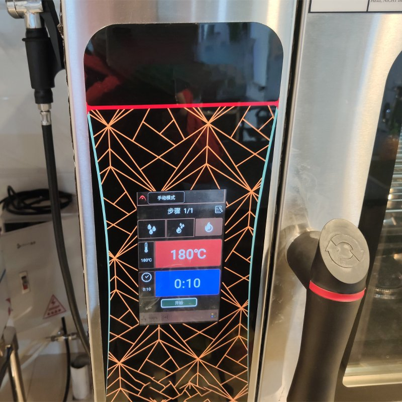 Touch-Screen 6 Pan Trays 1/1gn Stainless Steel Kitchen Equipment Machine Bread Combi Commercial Electric Baking Pizza Bakery Oven