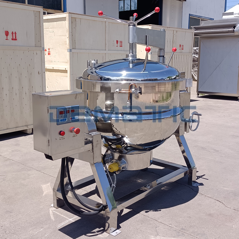 100 Liter 200 Liter 500 Liter Large Electric Gas High Pressure Steam Soup Potato Meat Stew Cooker for Bone Broth Canning