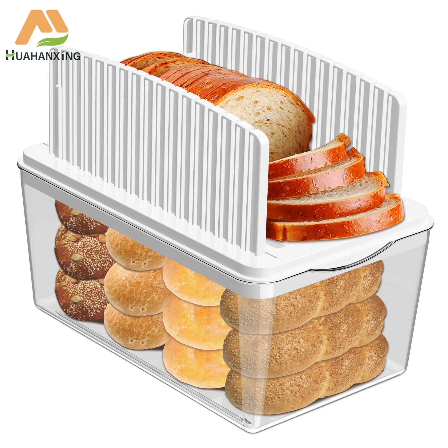 Complete Bread Slicer Kit with Transparent Box for Visible Food Storage