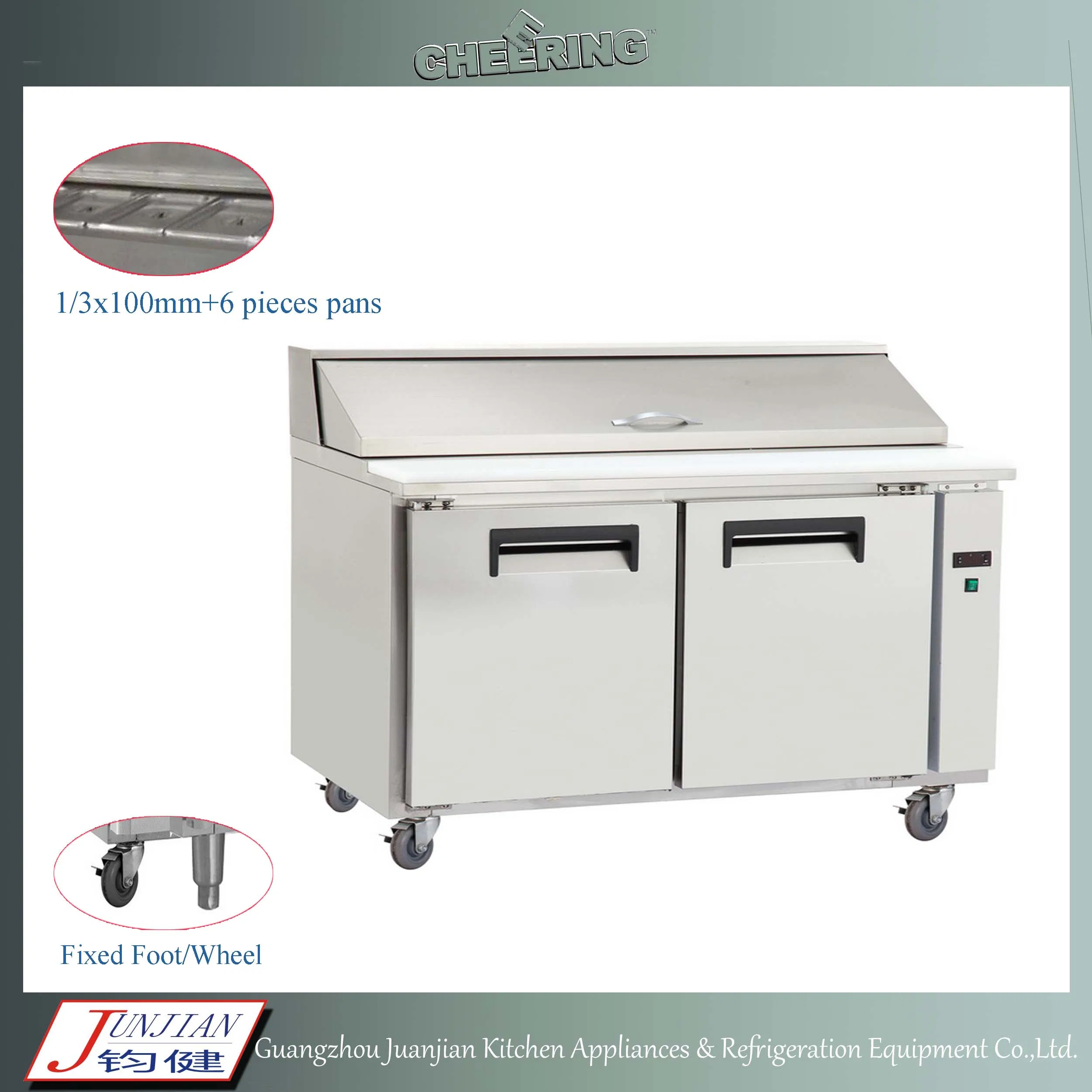 Commercial Refrigerated Prep Tables/Sandwich Refrigerator Cabinet for Sale 3 Doors