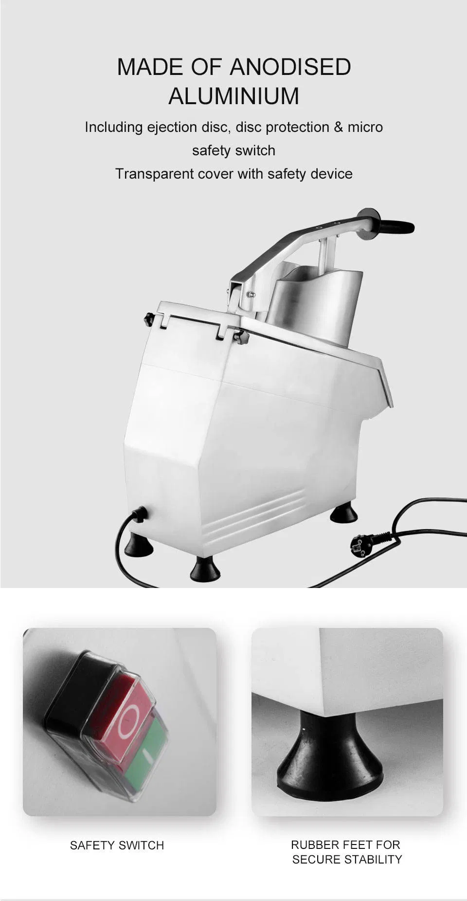 Vegetable Cutter Machine Electric Potato Chips Slicer Cheese Cutter Food Processor for Commercial Hualing Hlc-300