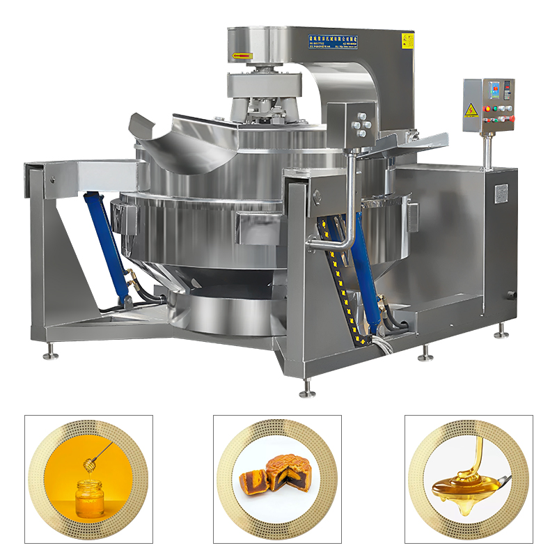 Commercial Automatic Multi Function Planetary Tilting Patato Chicken Egg Jam Mixing Making Electric Gas Steam Cheese Fillings Food Cooker