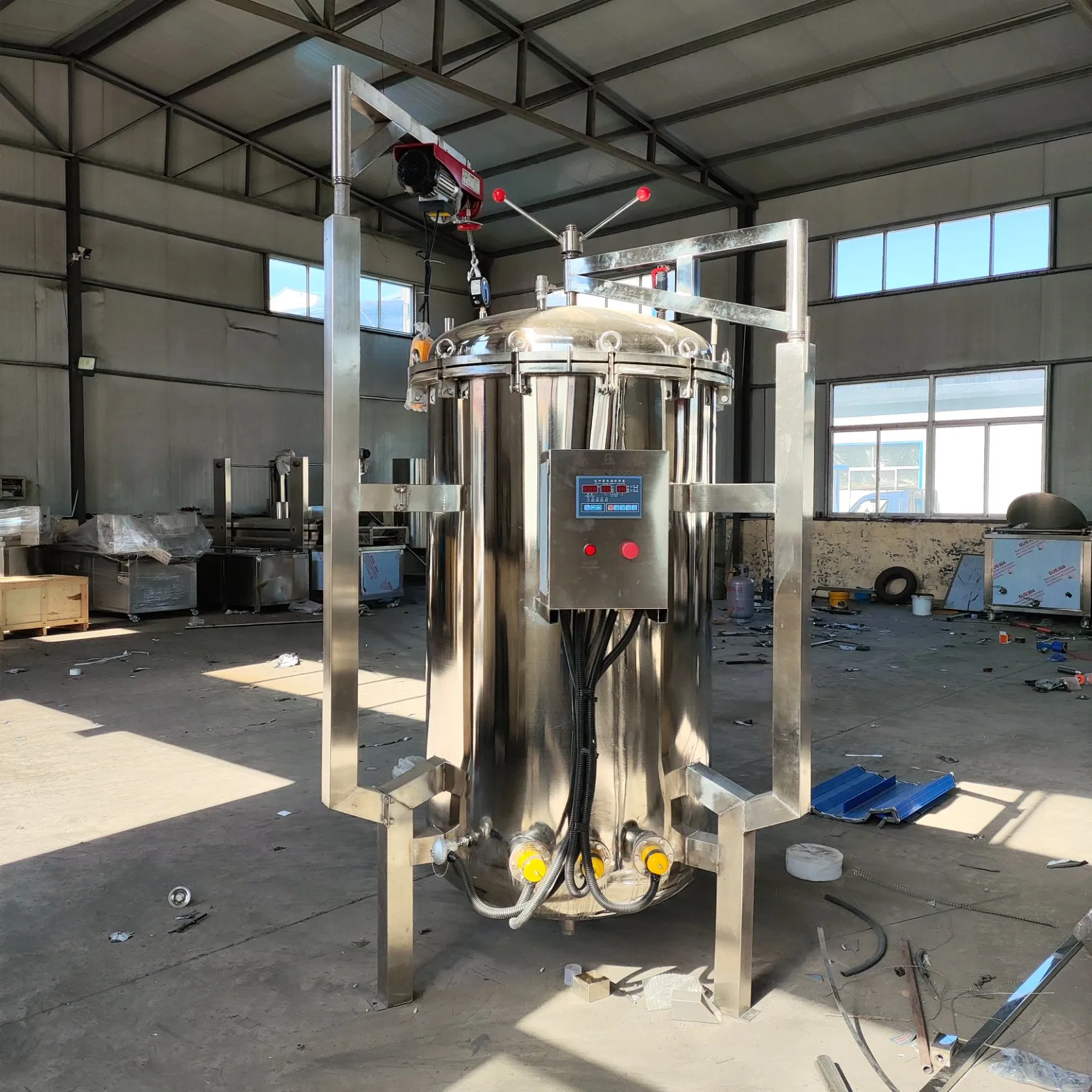 500L Industrial-Grade Multi-Function Pot, 100L Commercial Stainless Steel Electric/Gas/Steam Pressure Cooker