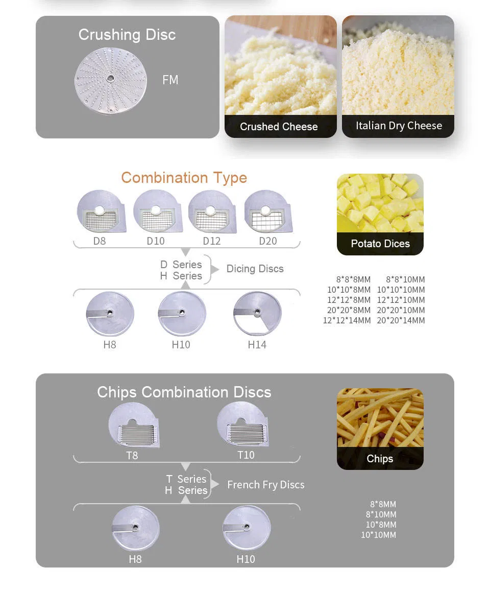 Vegetable Cutter Machine Electric Potato Chips Slicer Cheese Cutter Food Processor for Commercial Hualing Hlc-300