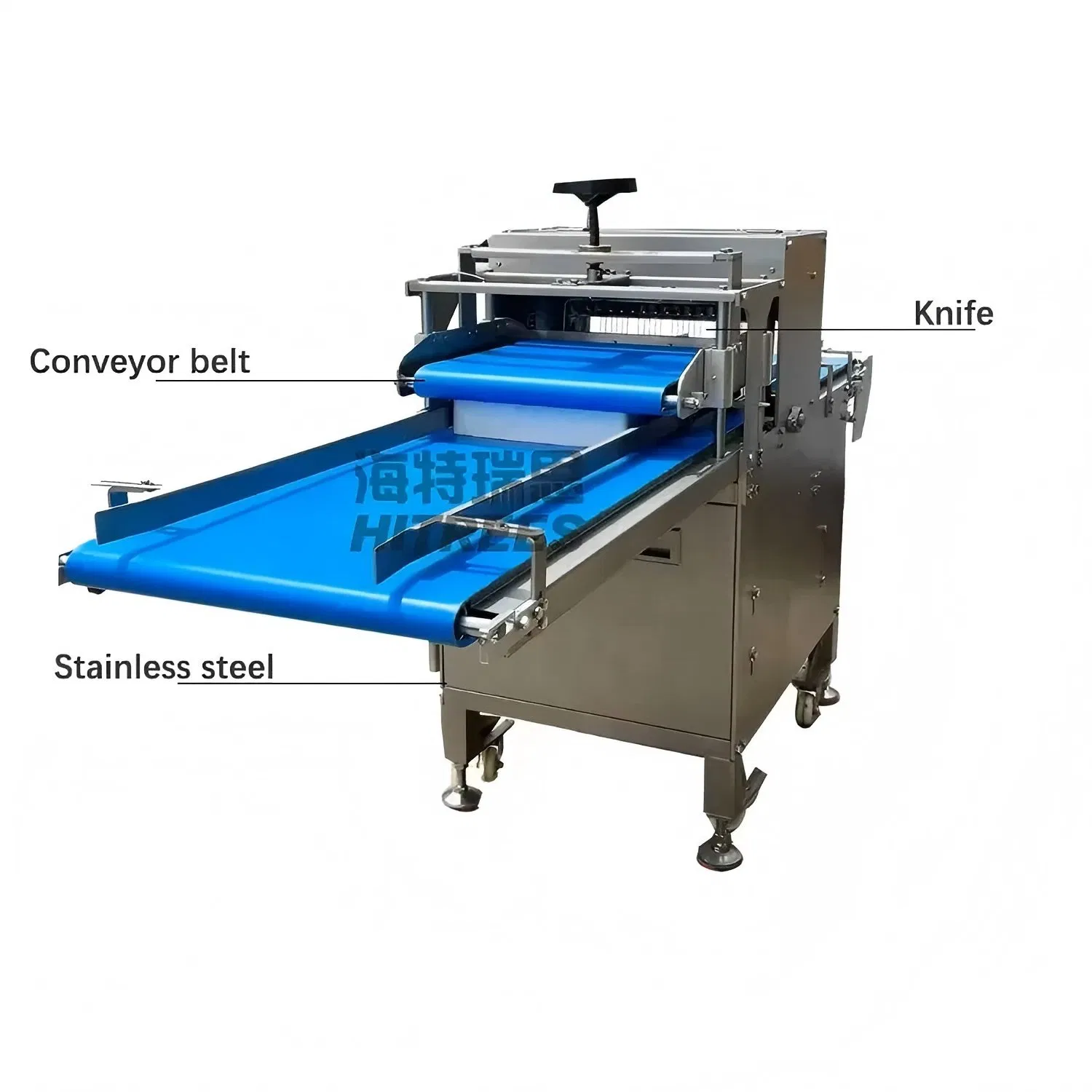 Toast Bread Slicing Cutter Machine Toast Loaf Slicer with Conveyor