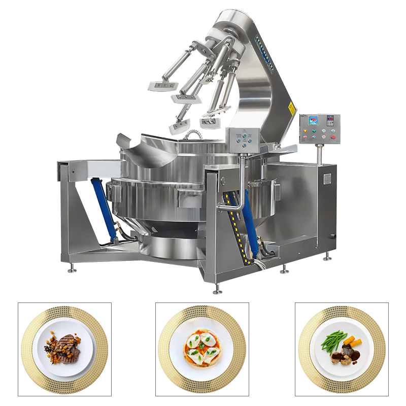 Commercial Automatic Multi Function Planetary Tilting Patato Chicken Egg Jam Mixing Making Electric Gas Steam Cheese Fillings Food Cooker
