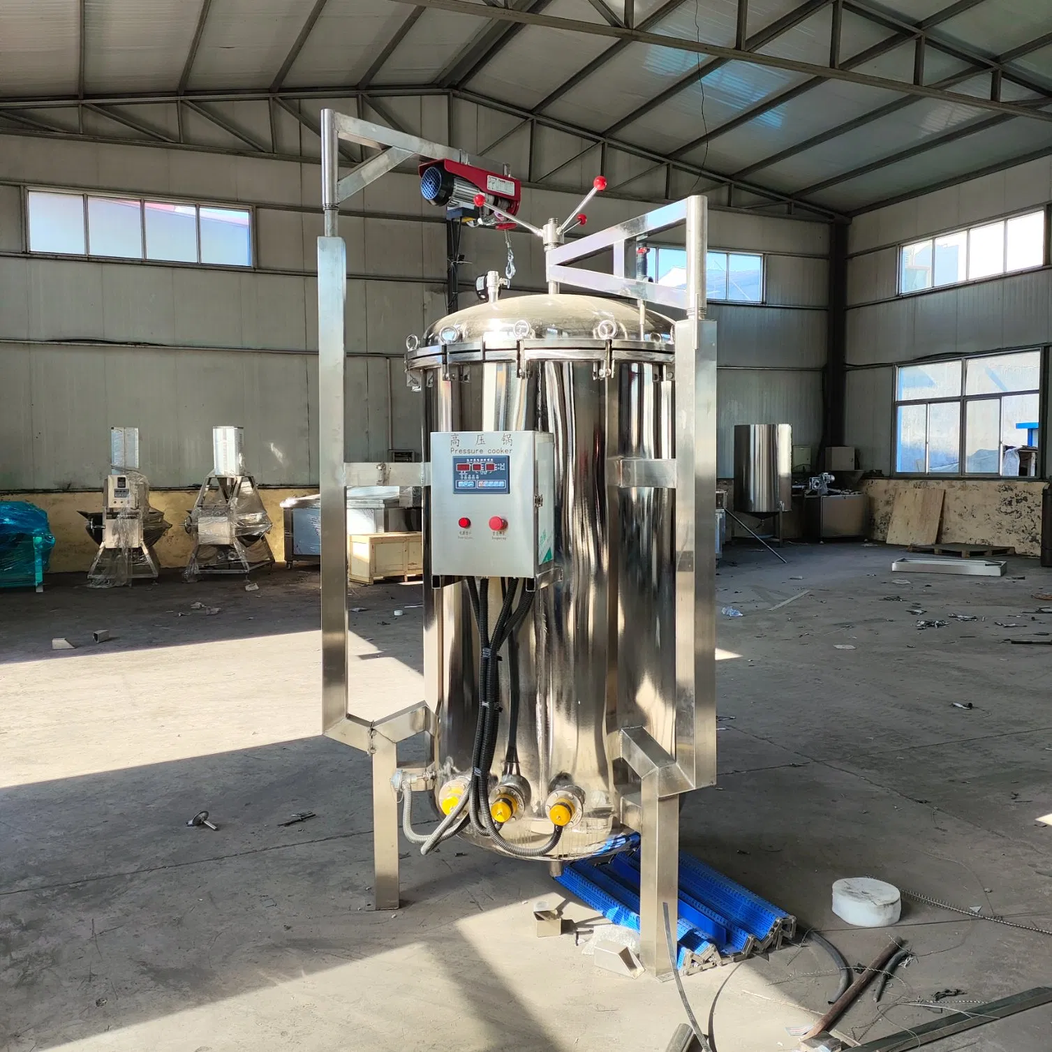 500L Industrial-Grade Multi-Function Pot, 100L Commercial Stainless Steel Electric/Gas/Steam Pressure Cooker