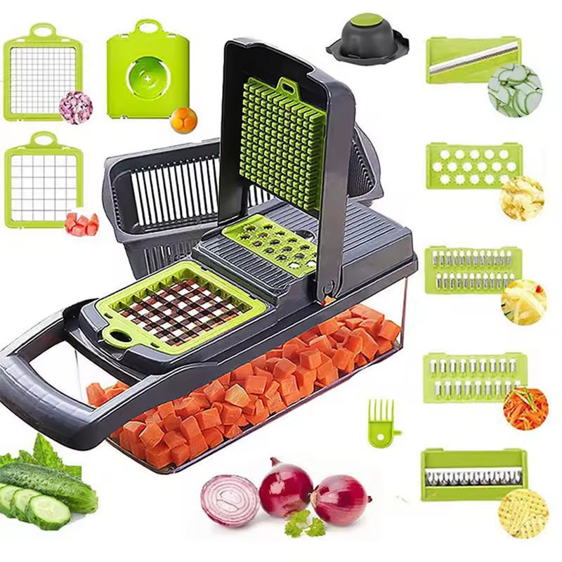 Top Seller Kitchen Accessories Slicer Home Multifunctional Vegetable Cutter 15 in 1 Food Cutter Veggie Onion Chopper