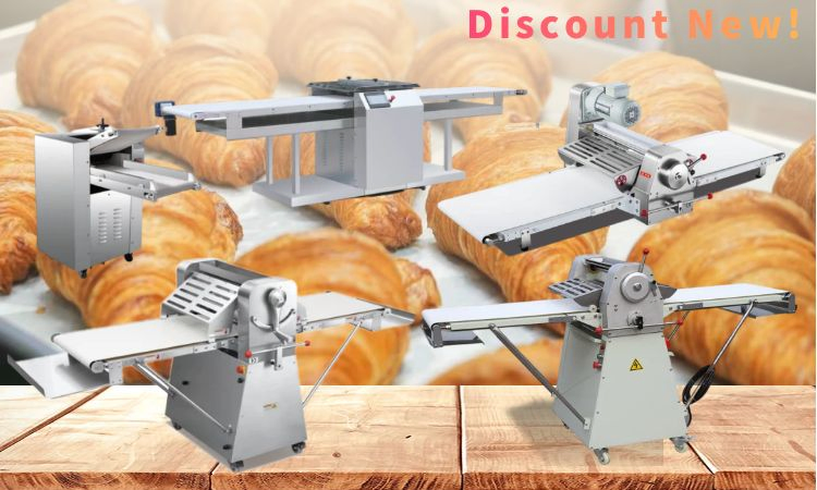 Wholesale Price Electric Industrial Small Commercial Kitchen Automatic Bread Flat Laminadora De Masa Puff Pastry Bakery Dough Sheeter Machine for Sale Croissant
