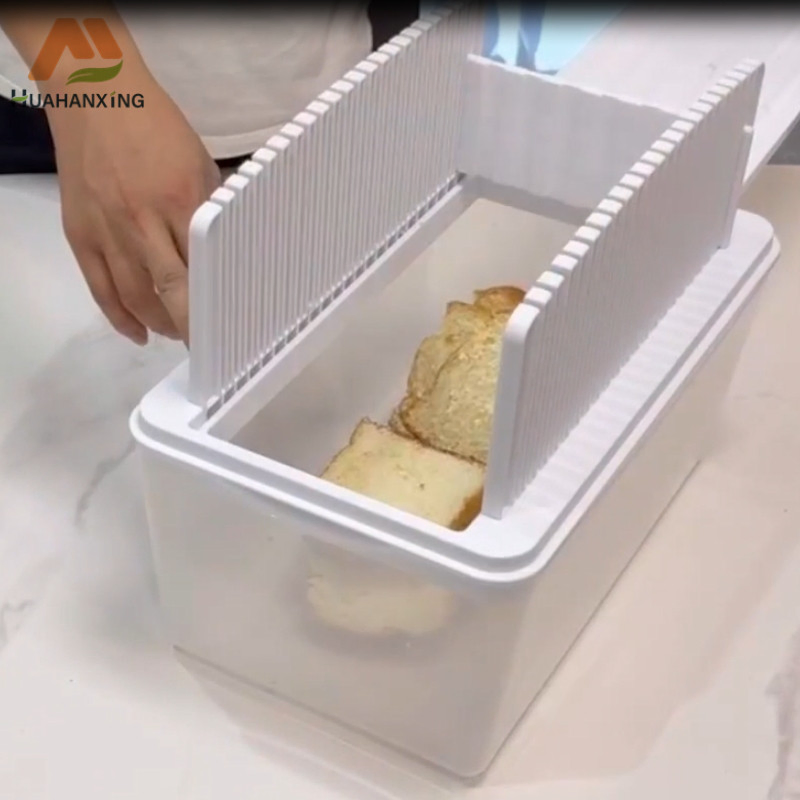 Complete Bread Slicer Kit with Transparent Box for Visible Food Storage