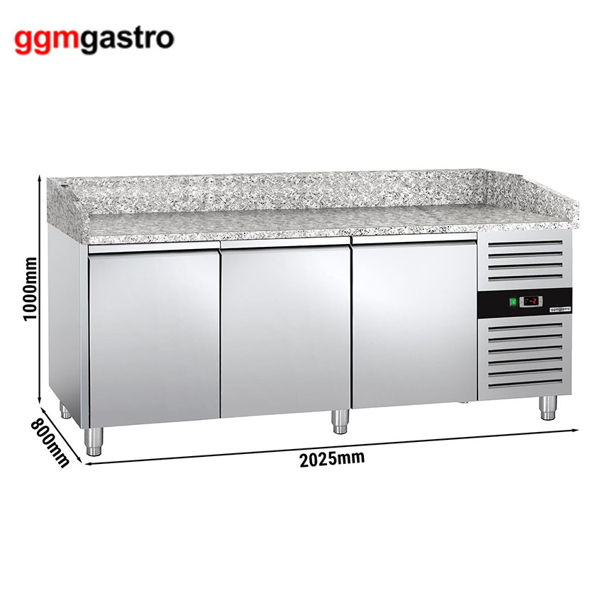 Countertop Salad Bar Pizza Refrigerated Display Prep Table POS208ND