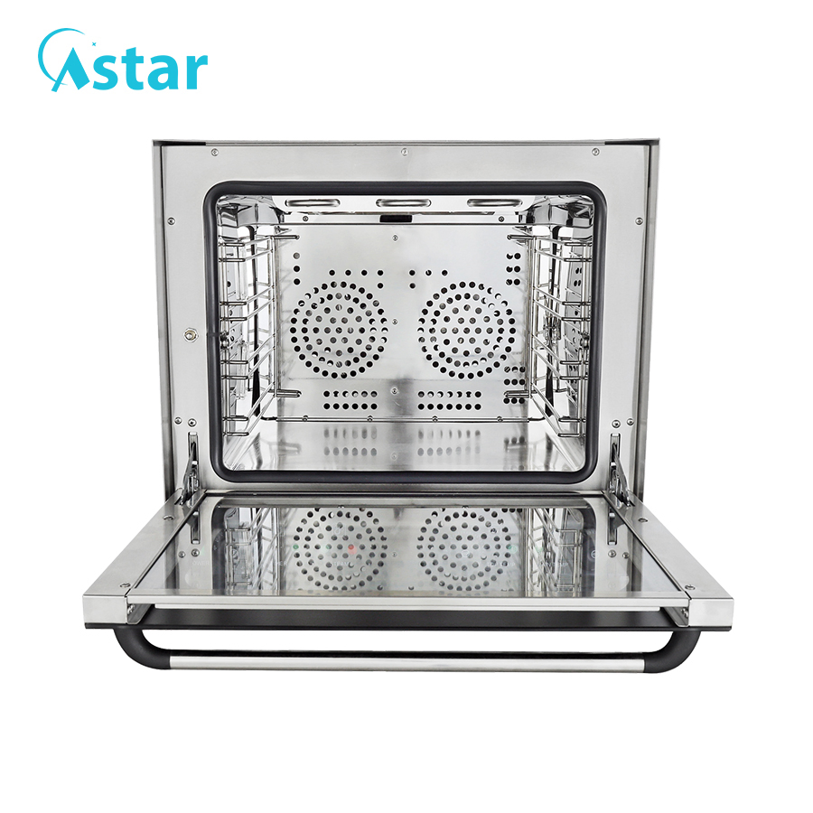 Astar Bakery Equipment 4 Pans Commercial Electric Convection Oven with Manual Steaming Function Kitchen Equipment Baking Oven