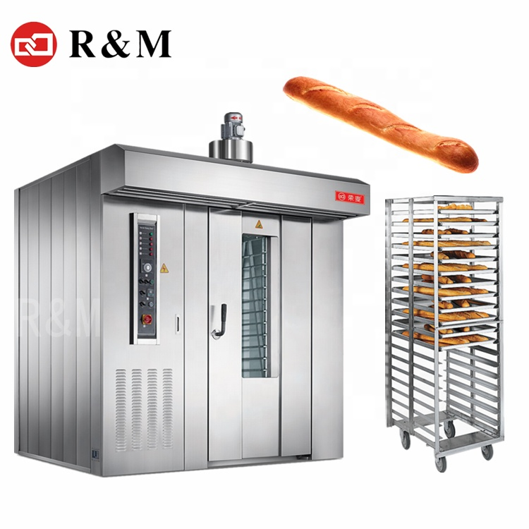 Big Small Rotating Commercial Industrial 5 16 64 32 Tray Baking Machine Gas Diesel Electric Manufacturers Price Bread Rack Rotary Oven for Sale Bakery Equipment