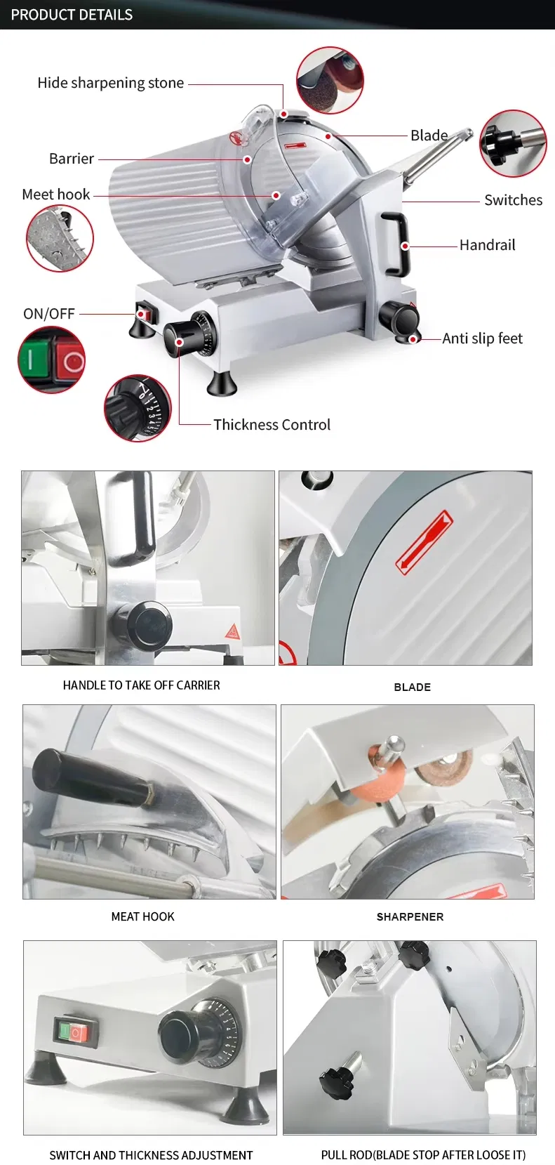 Meat Slicer Detail 2