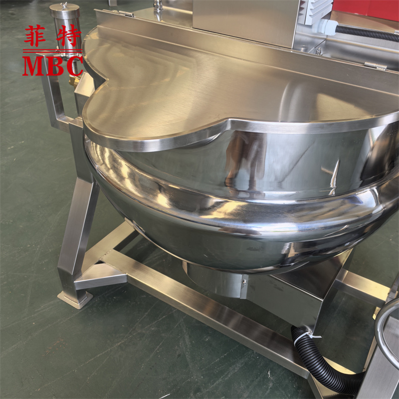 MBC Factory Direct-Sale Price Stainless steel tiltable steam cooker with Agitator