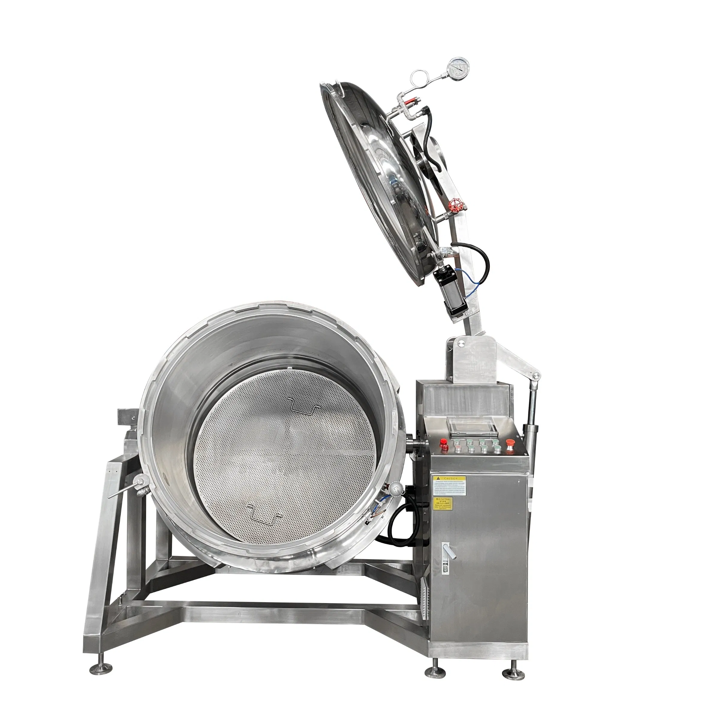 300 Liter Industrial Pressure Cooker Large Commercial Cooking Kettle Pot Steam Cooker